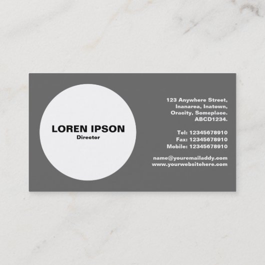 Cirkel - Aztec Pattern - Black on Blue (1f75fe) Visitekaartje (Achterkant)