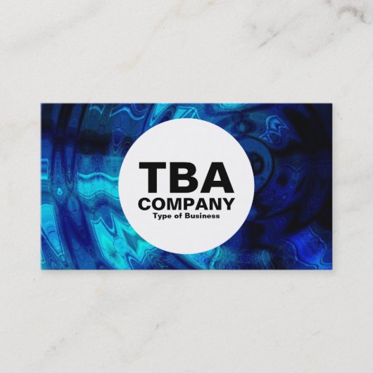 Cirkel - Blauw water Visitekaartje (Voorkant)