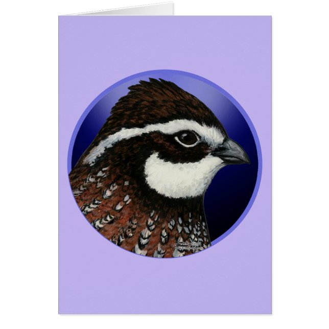 Cirkel Bobwhite Quail Head (Voorkant)