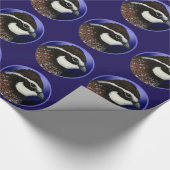 Cirkel Bobwhite Quail Head Cadeaupapier (Hoek)