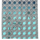 Cirkel Breeze Blocks Douchegordijn (Voorkant)