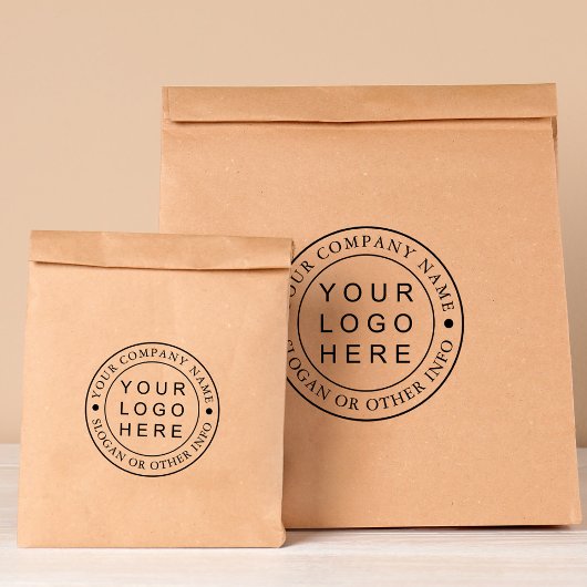 Cirkel Business Logo Custom Rubberstempel