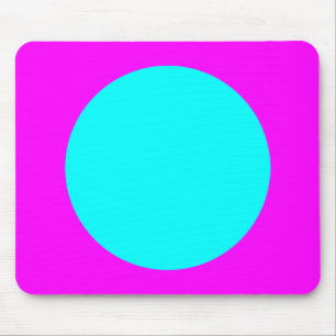 Cirkel - Cyaan en Magenta Muismat