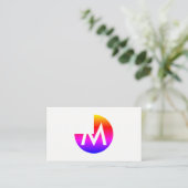 Cirkel / Drie kwart (kleurrijk) Visitekaartje (Staand voorkant)