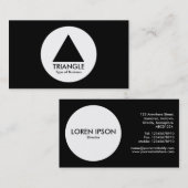 Cirkel - driehoek - zwart visitekaartje (Voorkant / Achterkant)