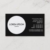 Cirkel - driehoek - zwart visitekaartje (Achterkant)
