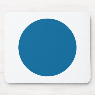 Cirkel - Dringend blauw met wit Muismat