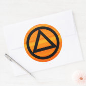 Cirkel en Driehoek Herstel Soberheid Sticker (Envelop)