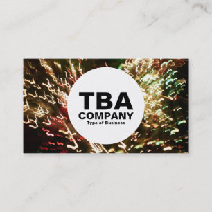 Cirkel - Fiber Optic lamp Visitekaartje