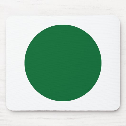 Cirkel - Forest Green en White Muismat (Voorkant)
