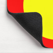 Cirkel - Geel en Rood Muismat (Hoek)