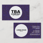 Cirkel - Glanzend blauw Visitekaartje (Voorkant / Achterkant)