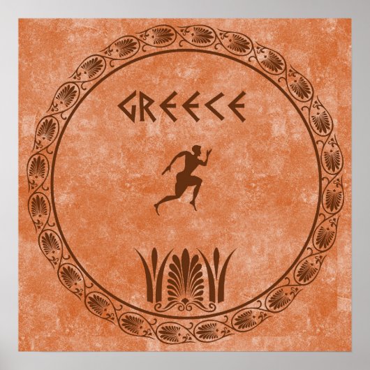 Cirkel Grieks ontwerp Poster (Voorkant)