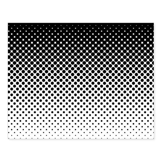 Cirkel Halftoonverlooppatroon 4" x 5" Rechthoek Rubberstempel (Afrduk)