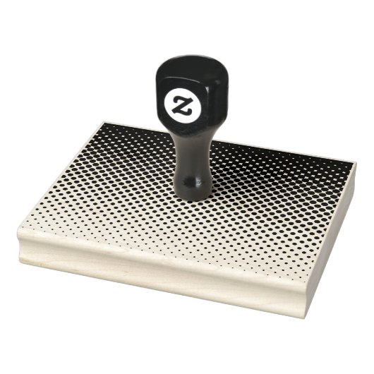 Cirkel Halftoonverlooppatroon 4" x 5" Rechthoek Rubberstempel (Stempel)