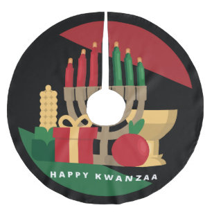 cirkel Happy Kwanzaa kerstboom rok