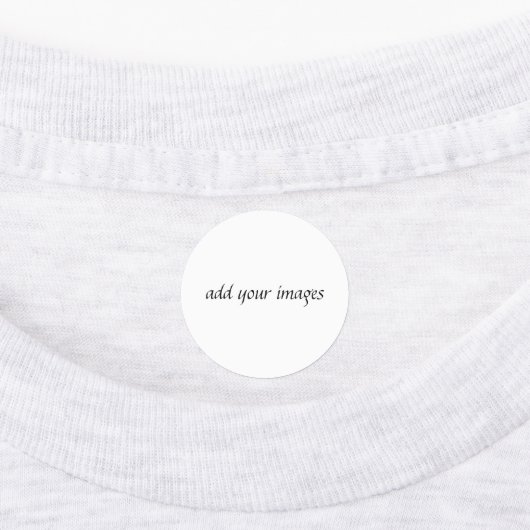 Cirkel IJzeron Label (1") (Aangebracht)