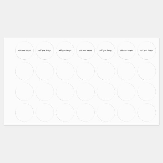Cirkel IJzeron Label (1") (Vel)