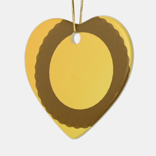 cirkel in bruine aarde abstract keramisch ornament (Links)