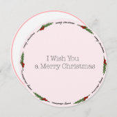 Cirkel kerstkaart (Voorkant / Achterkant)