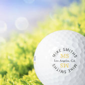 Cirkel logo golf-speler monogram golfballen