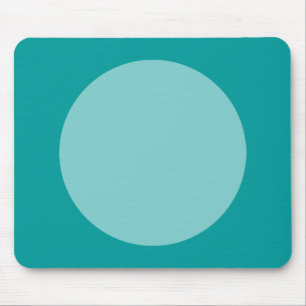 Cirkel - Lt Blue Green en Ocean Green Muismat
