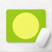 Cirkel - Lt Yellow en Martian Green Muismat (Met muis)