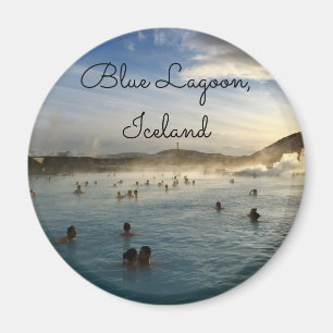 Cirkel Magnet Blue Lagoon Sjabloon Magneet