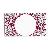 Cirkel met daisy-grens etiket (Voorkant)