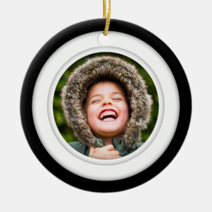 Cirkel met dubbelzijdig fotosjabloon keramisch ornament