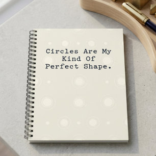 Cirkel Mijn Soort Perfecte Vorm Geometrie Liefhebb Notitieboek