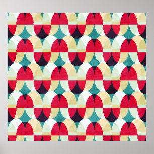  cirkel, naadloos abstract patroon. poster
