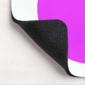 Cirkel - Neon Paars op wit Muismat (Hoek)