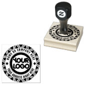 Cirkel op maat bedrijfslogo rubberstempel (Gestempeld)
