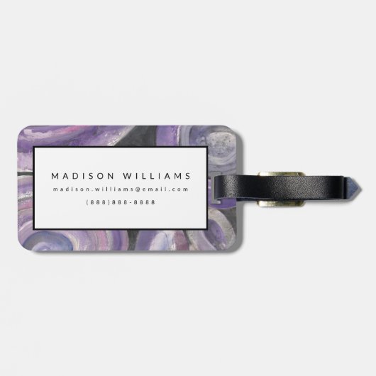 Cirkel Regen Bagagelabel (Achterkant horizontaal)