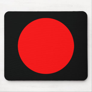 Cirkel - Rood en zwart Muismat