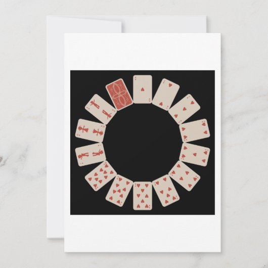 Cirkel speelkaarten kaart (Voorkant)