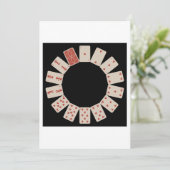 Cirkel speelkaarten kaart (Staand voorkant)