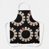 Cirkel speelkaarten schort (Voorkant)