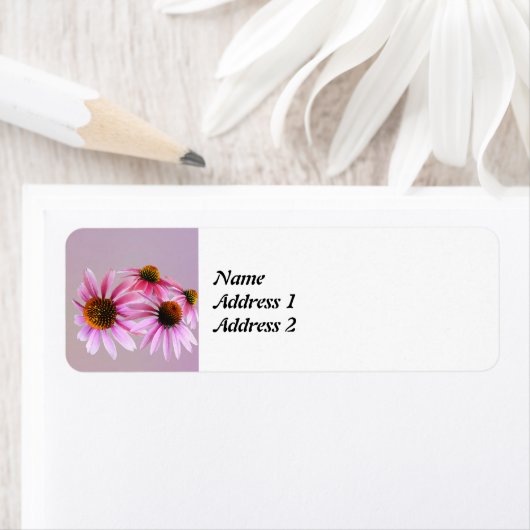 Cirkel van Coneflowers sparen de Datum Etiket (Insitu)