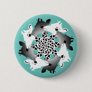 cirkel van de magnetknoop van giraffes ronde button 5,7 cm