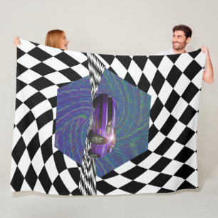 Cirkel van de Paarse autowrak Fleece Deken