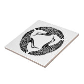 Cirkel van drie kranen tegeltje (Zijkant)