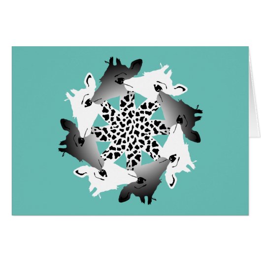 cirkel van giraffen (Voorkant Horizontaal)