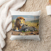 Cirkel van het leven: het feest van de leeuw in he kussen (Deken)