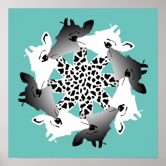cirkel van het poster giraffen (Voorkant)