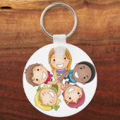 Cirkel van kinderen sleutelhanger (Voorkant)