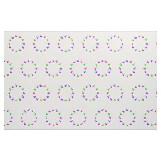 Cirkel van liefde, gebarentaal, aangepaste structu stof (Fat Quarter)