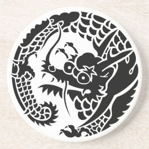 Cirkel van Nichiren sect dragon Zandsteen Onderzetter