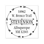 Cirkel van pijlen Aangepaste retour adres stempel (Design)